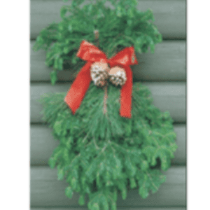 Door Swag with Velvet Ribbon